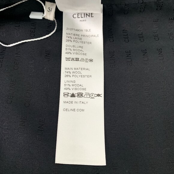 Celine Leopard Print Faux Fur Jacket With Gold Button Closure - Picture 7 of 8